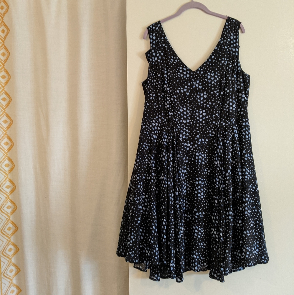 Torrid black with blue 💙 dress
